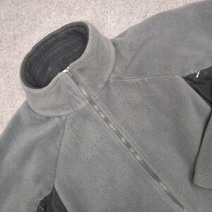 Columbia Interchange Fleece Jacket Womens Size L Gray Zip Up Core Sportswear